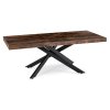 LAURES VINTINO Stôl AGORDO 160–240 cm Dub Rustikál/Čierny 10