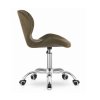LAURES VINTINO Otočná stolička AVOLA velvet - hnedá 8