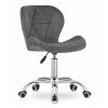 LAURES VINTINO Otočná stolička AVOLA velvet - sivá 2