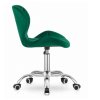 LAURES VINTINO Otočná stolička AVOLA velvet - zelená 3