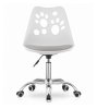 LAURES VINTINO Otočná stolička PRINT - biela a sivá 2
