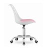 LAURES VINTINO Otočná stolička PRINT - biela a ružová 3