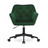 LAURES VINTINO Otočné kreslo COPA - zelený zamat 2