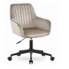 LAURES VINTINO Otočné kreslo ROXY - tmavobéžový zamat