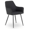 LAURES VINTINO Čierna stolička ANDRE tkanina