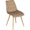 LAURES VINTINO Kreslo DORIS Velvet zamatové - bežové/zlaté 2