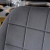 LAURES VINTINO Jedálenská zostava stôl AMADORA 100 cm a 4 čalúnené stoličky IBIS sivý glamour 4