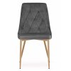 LAURES VINTINO Stolička IMOLA sivý zamat nohy vo farbe dreva 2