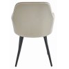 LAURES VINTINO Stolička LUGO béžový zamat čierne nohy 4