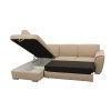LAURES VINTINO Rohová rozkladacia sedačka DORIS L bežova 3