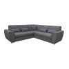 LAURES VINTINO Rohová rozkladacia sedačka ROYAL L+2 sivá 1