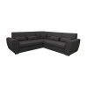 LAURES VINTINO Rohová rozkladacia sedačka ROYAL L+2 čierna 1