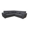 LAURES VINTINO Rohová rozkladacia sedačka ROYAL L+2 antracyt 1