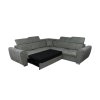 LAURES VINTINO Rohová rozkladacia sedačka GRENADE ZARIA P šedá 3