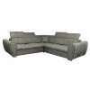 LAURES VINTINO Rohová rozkladacia sedačka GRENADE ZARIA L sivá 1
