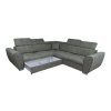 LAURES VINTINO Rohová rozkladacia sedačka GRENADE ZARIA L sivá 4