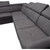 LAURES VINTINO Rohová rozkladacia sedačka MAXIM MAXI P antracit 5