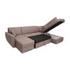 LAURES VINTINO Rohová rozkladacia sedačka DOLORES LETTO P hnedá 3