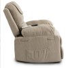 Masážne kreslo s funkciou vstávania MARCOS bežové Krémové 5