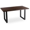LAURES VINTINO Stôl BENETTO 160–260 cm Orzech/Czarny
