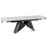 LAURES VINTINO Rozkladací keramický stôl RENATO 160–240 cm biely mramor/Čierny 5
