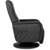 LAURES VINTINO Masážne otočné kreslo STEFANO  čierna ekokoža 5