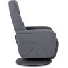 LAURES VINTINO Masážne otočné kreslo STEFANO  čiernosivé 5