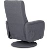 LAURES VINTINO Masážne otočné kreslo STEFANO  čiernosivé 7