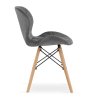 vintino laures jedalenska stolicka lago siva bukove nohy zamatová velurova welurova stolicka 5