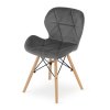vintino laures jedalenska stolicka lago siva bukove nohy zamatová velurova welurova stolicka 6