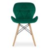 vintino laures jedalenska stolicka lago zelena bukove nohy zamatová velurova welurova stolicka 2