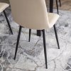 vintino laures jedalenska stolicka monza bezova čierne nohy zamatová velurova welurova stolicka 8