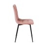 vintino laures jedalenska stolicka monza ruzova čierne nohy zamatová velurova welurova stolicka 3