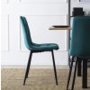 vintino laures jedalenska stolicka monza zelena čierne nohy zamatová velurova welurova stolicka 10