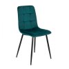 vintino laures jedalenska stolicka monza zelena čierne nohy zamatová velurova welurova stolicka 1