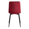 vintino laures jedalenska stolicka monza bordova čierne nohy zamatová velurova welurova stolicka 11
