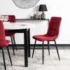 vintino laures jedalenska stolicka monza bordova čierne nohy zamatová velurova welurova stolicka 7