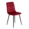 vintino laures jedalenska stolicka monza bordova čierne nohy zamatová velurova welurova stolicka 1