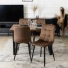 vintino laures jedalenska stolicka monza hneda čierne nohy zamatová velurova welurova stolicka 1