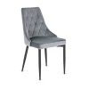 vintino laures jedalneska stolicka imola siva cierne nohy zamatová velurova welurova stolicka 2