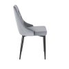 vintino laures jedalneska stolicka imola siva cierne nohy zamatová velurova welurova stolicka 4