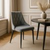 vintino laures jedalneska stolicka imola siva cierne nohy zamatová velurova welurova stolicka 1