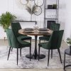 vintino laures jedálenska stolicka smaragdova zelena imola zamatova velvet cierne nohy 3