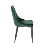 vintino laures jedálenska stolicka smaragdova zelena imola zamatova velvet cierne nohy 8