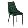vintino laures jedálenska stolicka smaragdova zelena imola zamatova velvet cierne nohy 1