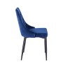 vintino laures jedálenska stolicka namornicka modra imola zamatova velvet cierne nohy 3