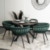 vintino laures jedálenska stolicka orion smaragd zelena zamatova velvet cierne nohy 2