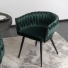 vintino laures jedálenska stolicka orion smaragd zelena zamatova velvet cierne nohy 5