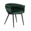 vintino laures jedálenska stolicka orion smaragd zelena zamatova velvet cierne nohy 8