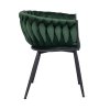 vintino laures jedálenska stolicka orion smaragd zelena zamatova velvet cierne nohy 10